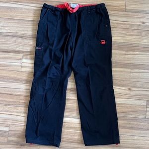 Koi Lindsey Black w/Red Scrub Pants XL Nursing Scubs